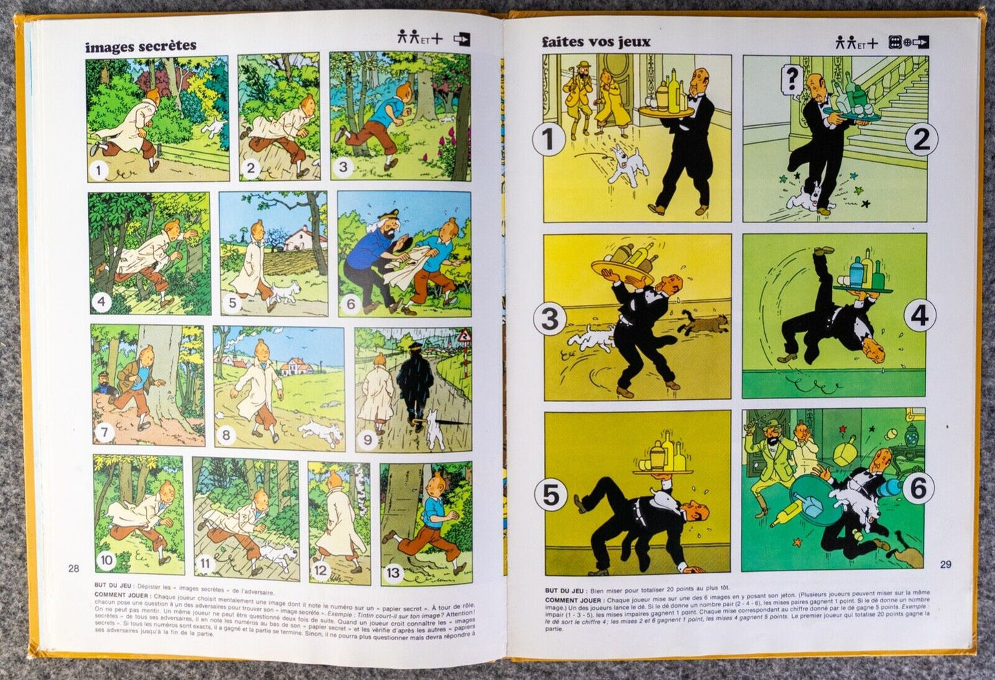 Herge - Jouons Avec Tintin - Casterman 1st Edition 1991 Activity Book Belgian Hardback EO