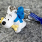 Moulinsart Toy Keyring: Snowy & Bone bust 3.5cm Height 42316 Official Tintin Figure Key Ring