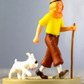 Tintin & Walking Stick Cigars Pharaoh: Coffret/Box Scene Moulinsart 9cm Figurine