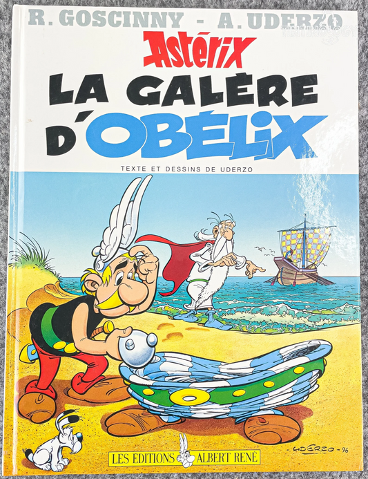Asterix: La Galere D' Obelix - Editions Albert Rene 1996 1st Belgian Edition Rare Hardback Book EO