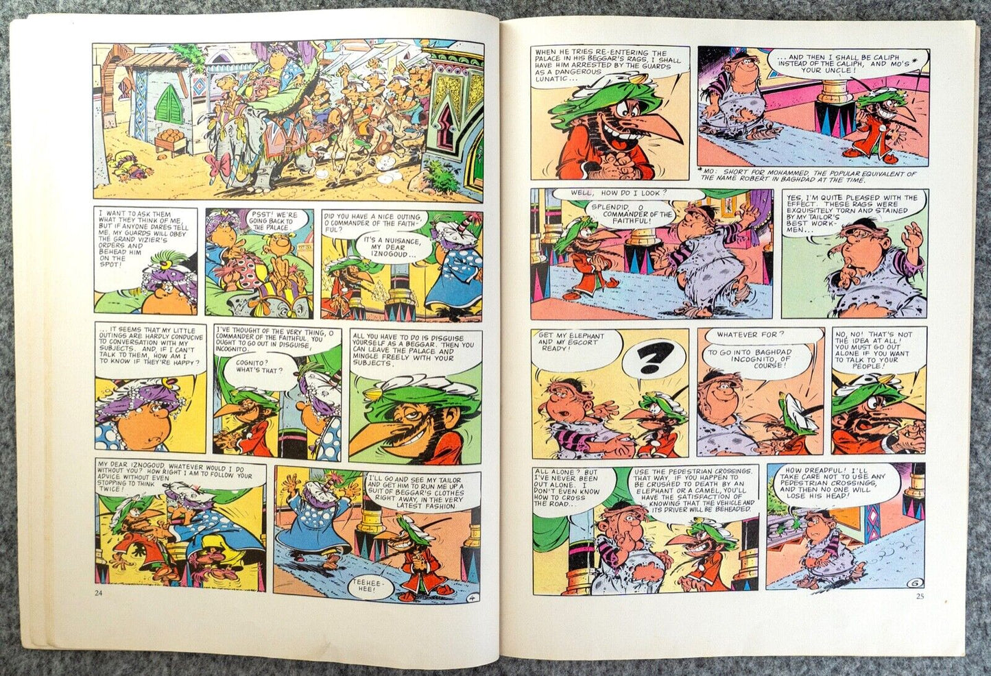 Inzogoud & the Magic Carpet Vintage Comic Book - 1980 Egmont UK Paperback 1st Edition