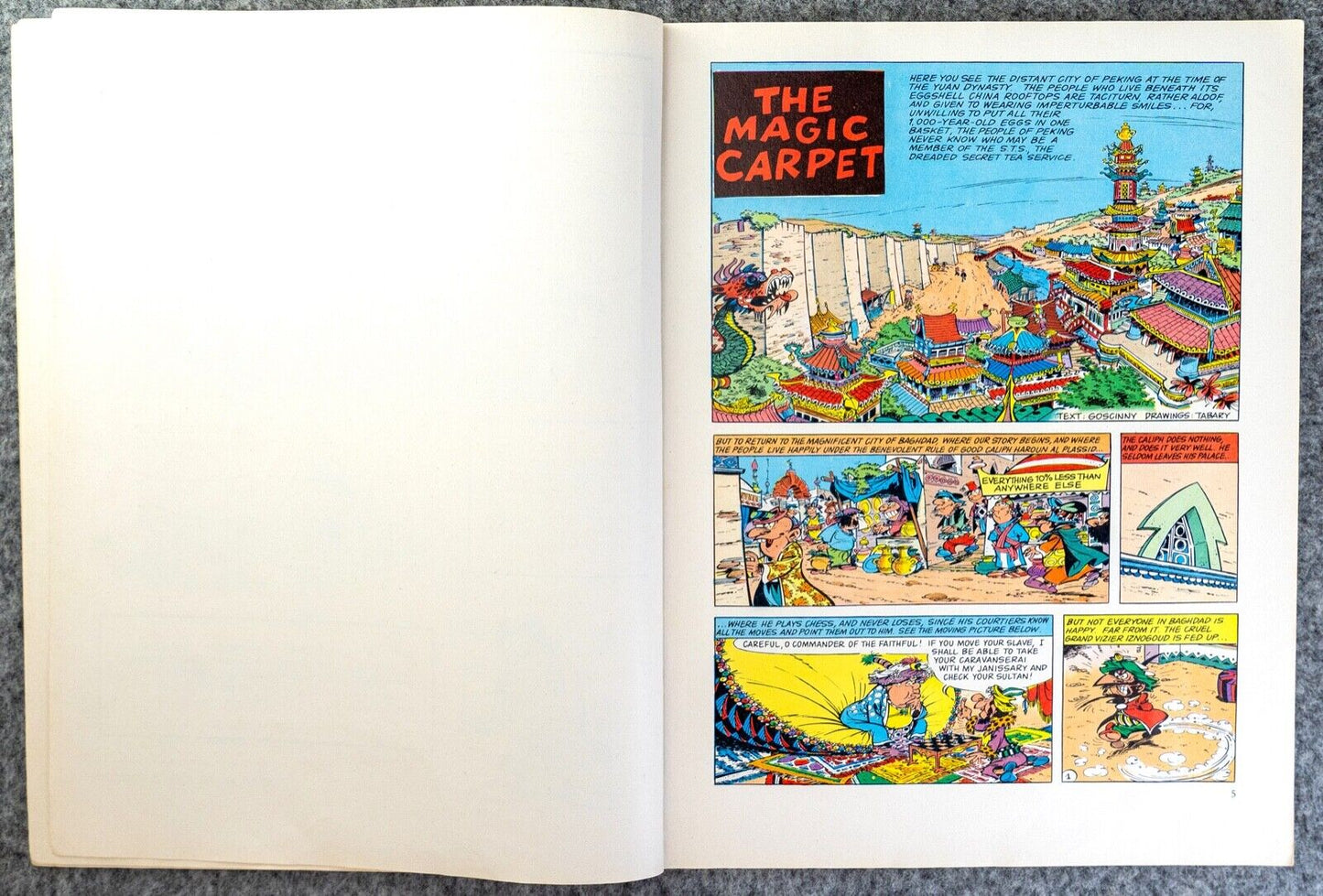 Inzogoud & the Magic Carpet Vintage Comic Book - 1980 Egmont UK Paperback 1st Edition