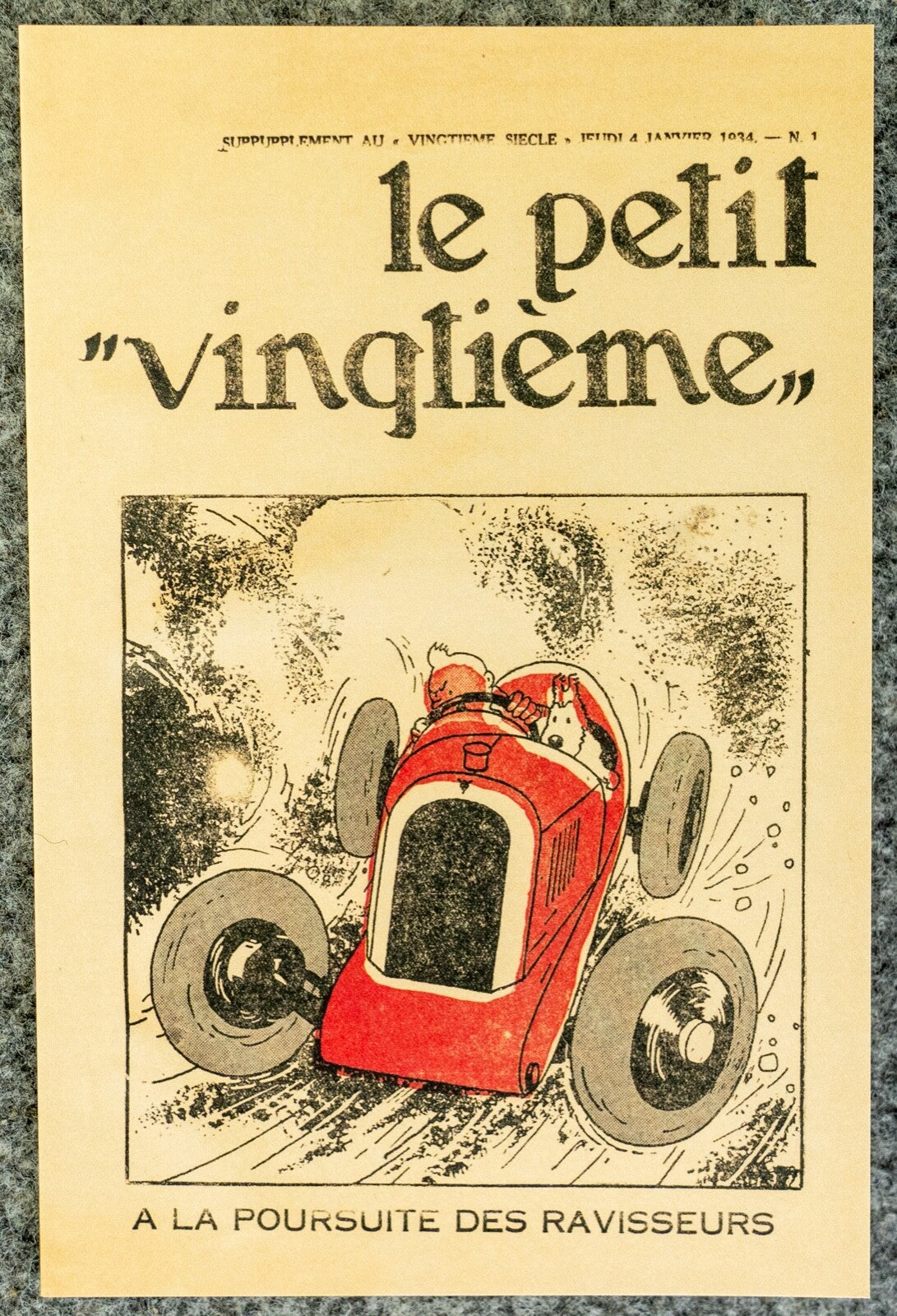 Set x6 Le Petit Vinglieme Greeting Cards/Envelops: Limited Edition by Herge/Moulinsart