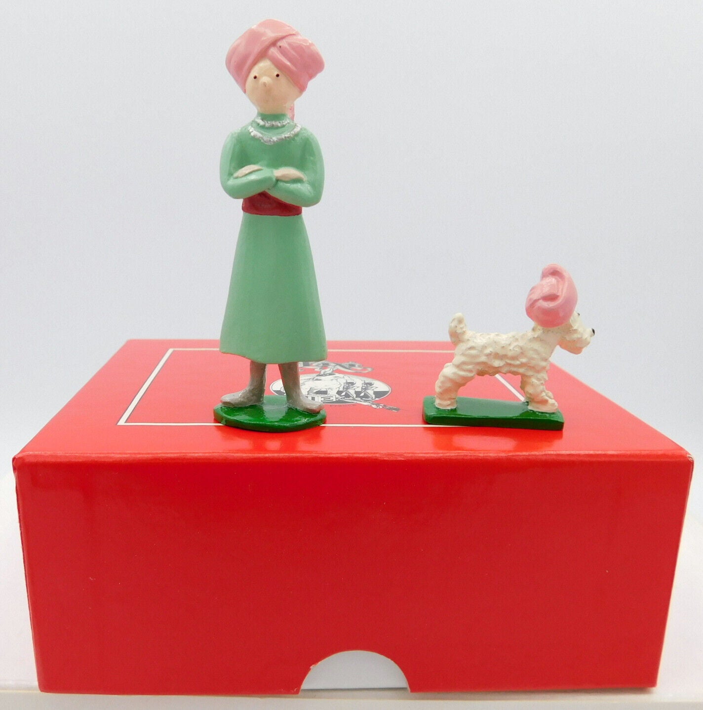 Pixi Tintin Figurine 4523 "Tintin Milou Turban" 1992 Rare Metal Cigars Figure