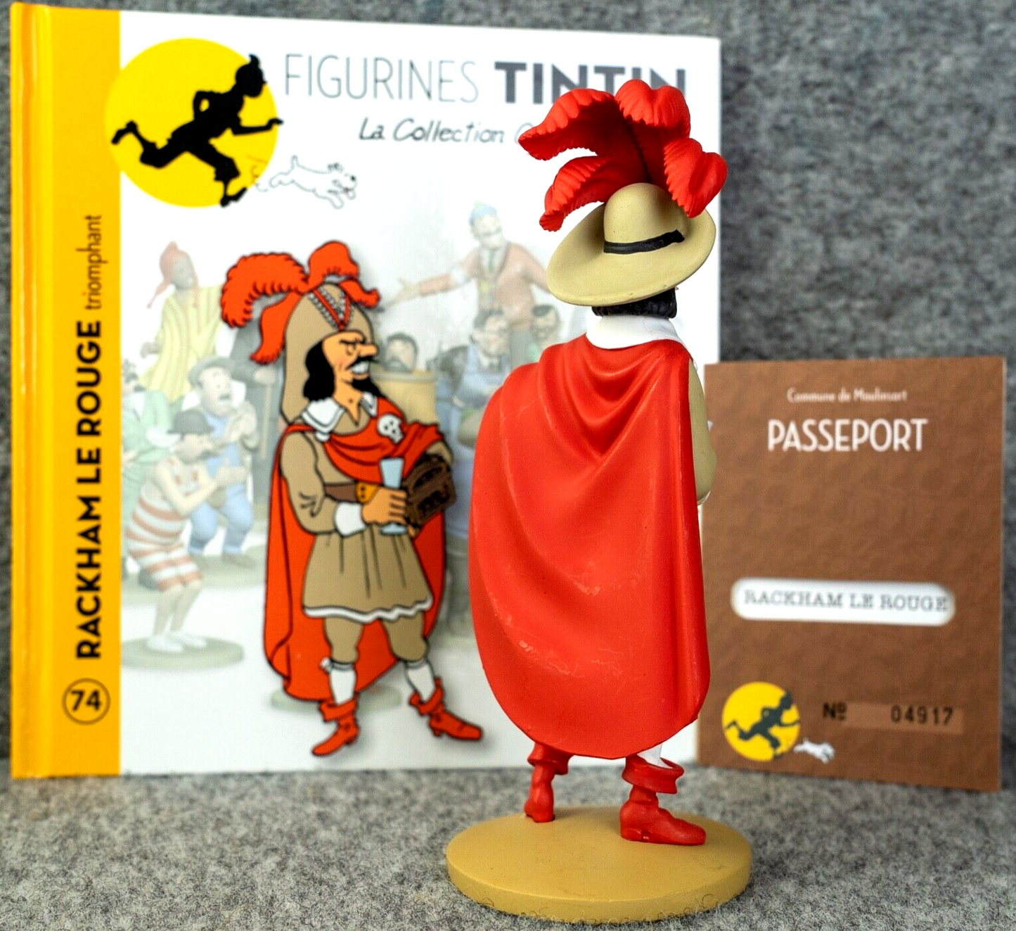 Tintin Figurines Officielle #74 Red Rackham: Secret of Unicorn Herge model Moulinsart Figure