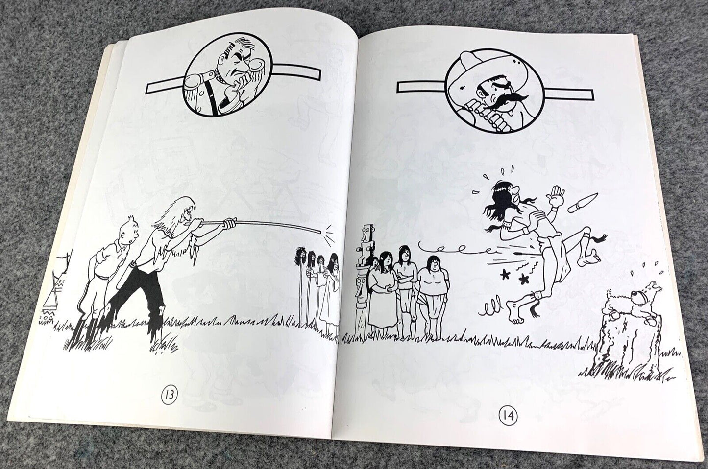 Tintin Colouring Book Volume 1 Methuen 1990 1st Edition Children's Book by Herge