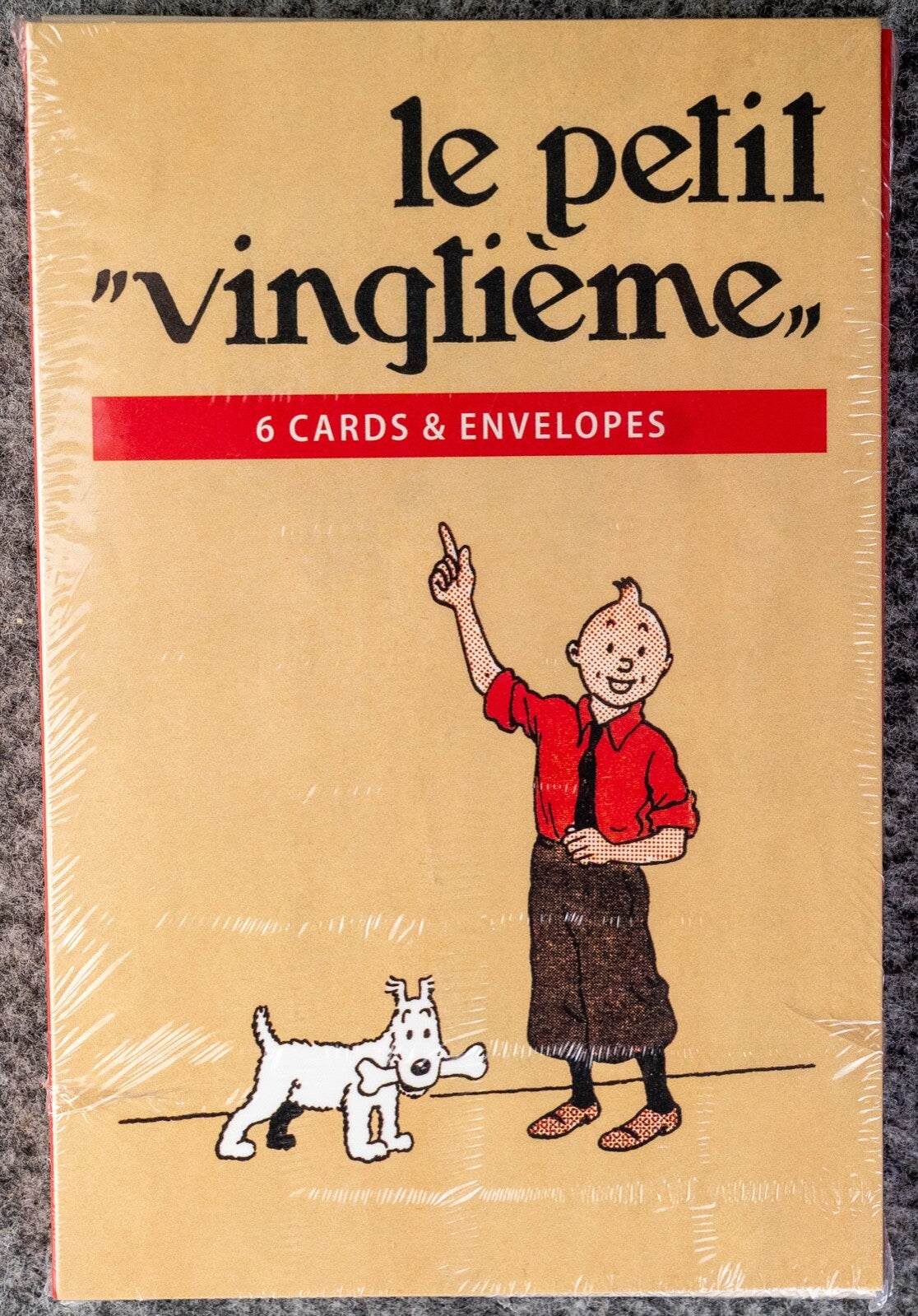 Set x6 Le Petit Vinglieme Greeting Cards/Envelops: Limited Edition by Herge/Moulinsart
