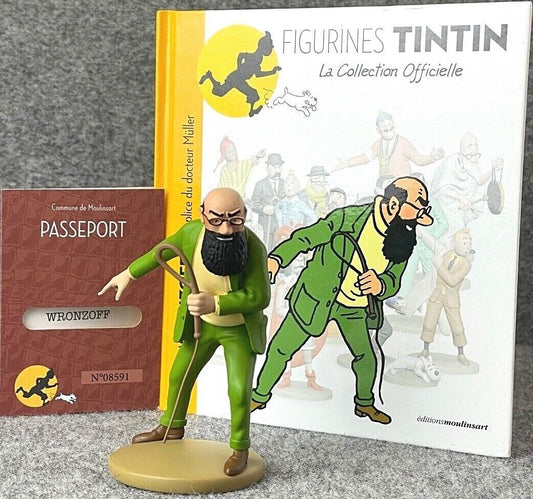 Tintin Figurines Officielle # 103 Wronzoff: Black Island ML Resin Model Figure
