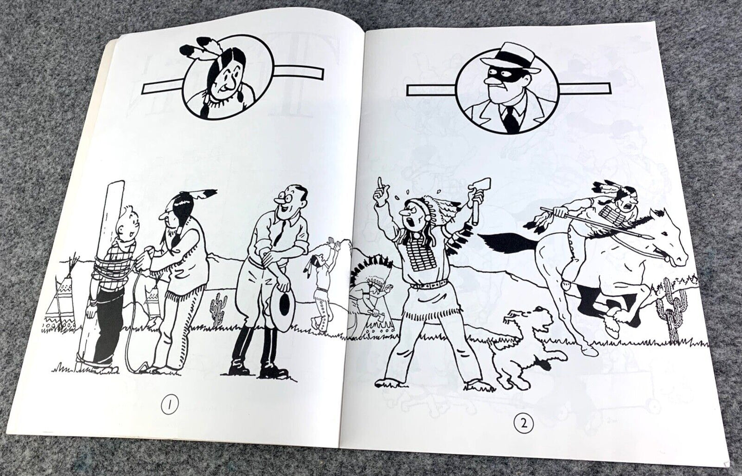 Tintin Colouring Book Volume 1 Methuen 1990 1st Edition Children's Book by Herge