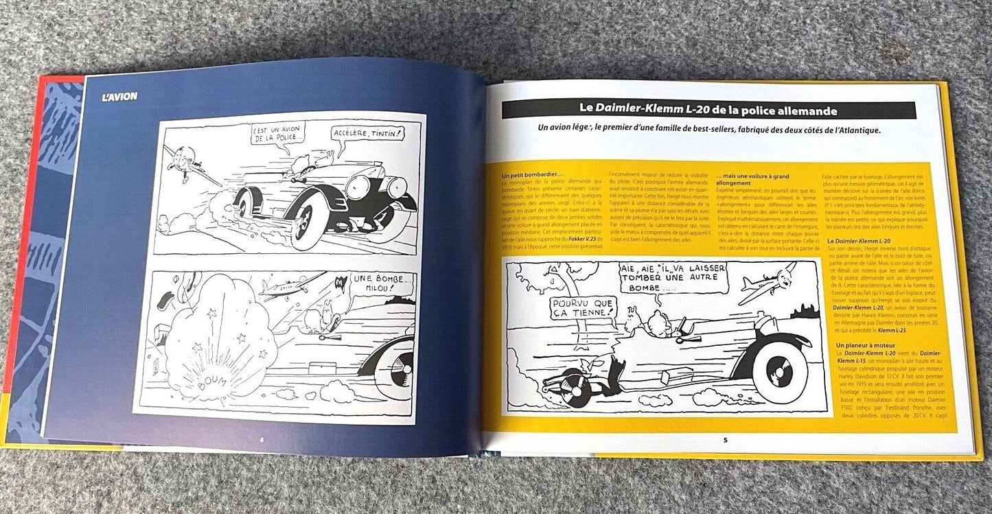Hachette Tintin Plane #47 Police Plane: Land of Soviets Model Avion +Figure
