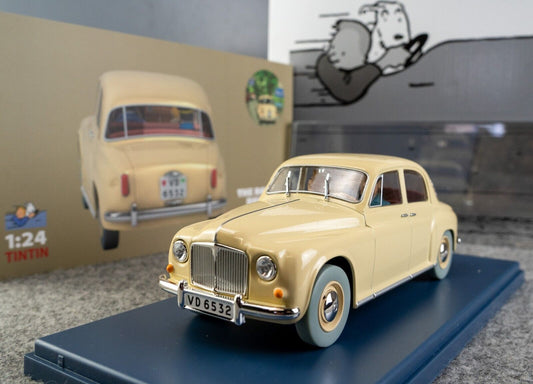 VOITURE TINTIN 1/24 29963 Nyon Rover Calculus Affair Hachette Model car #63