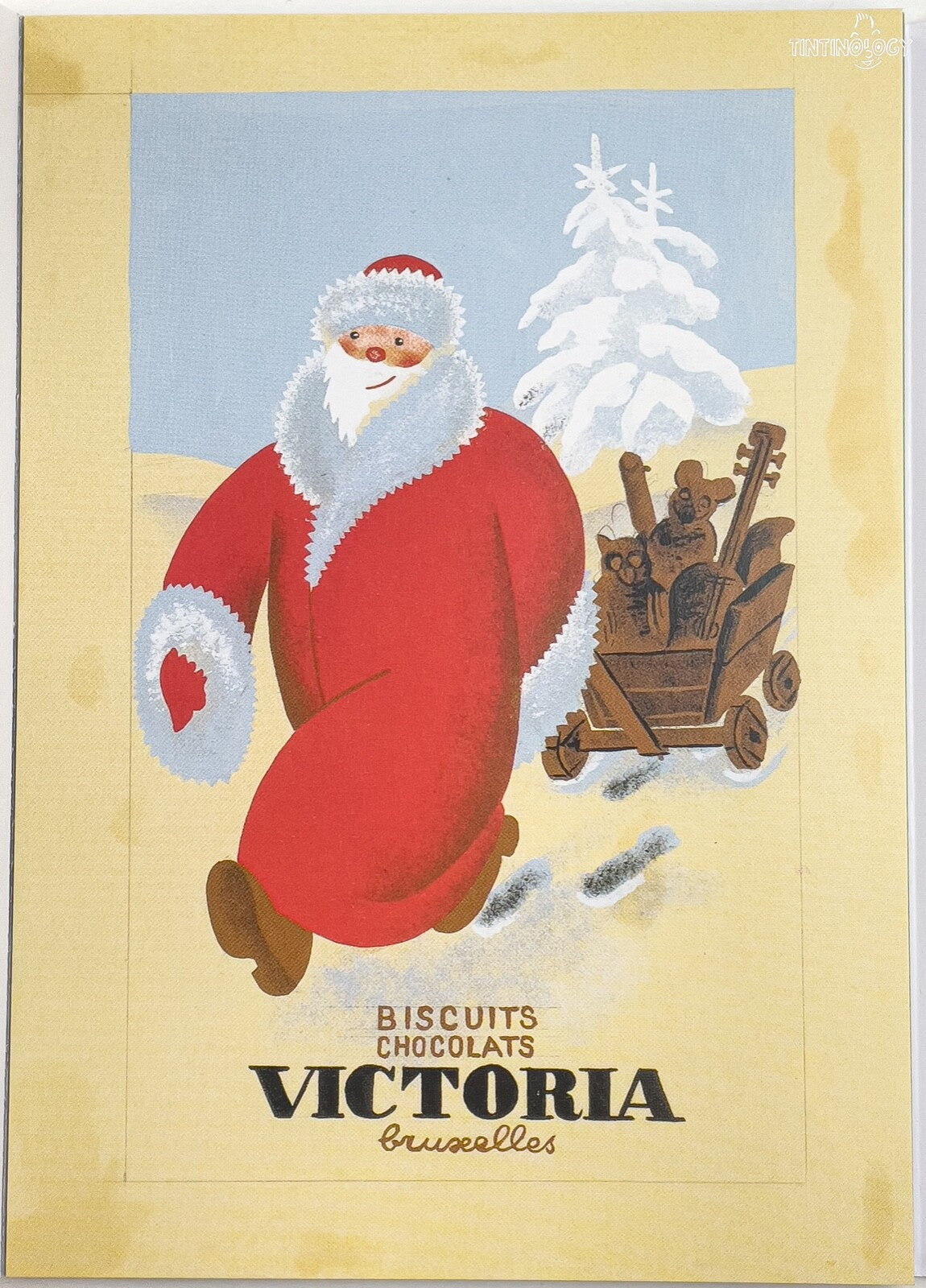 Art Of Herge Postcard Book Set x16 Cards: Herge/Moulisart Edition