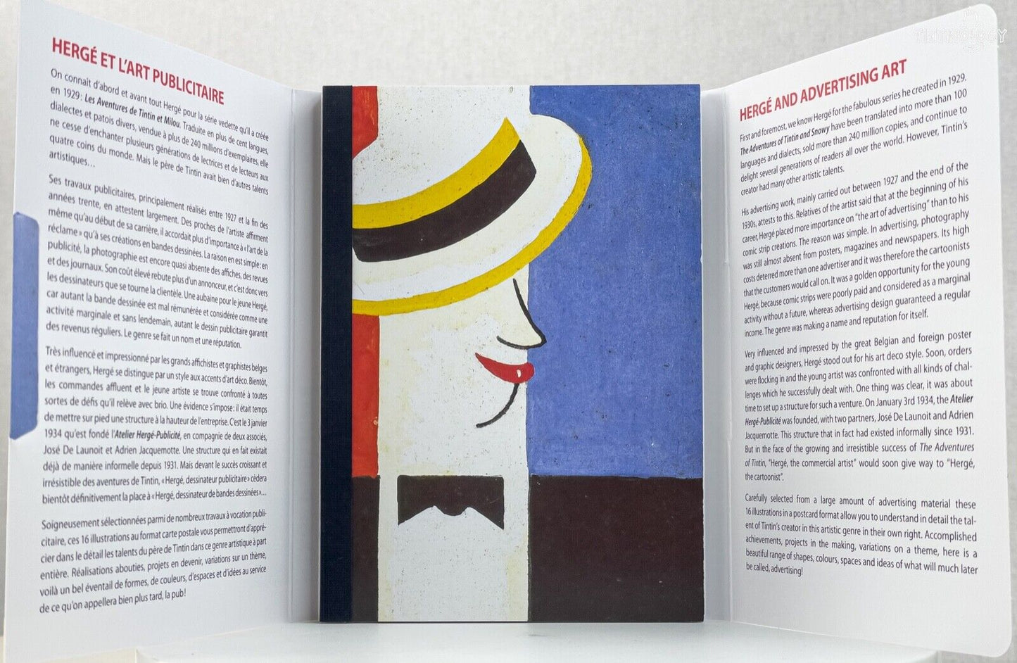 Art Of Herge Postcard Book Set x16 Cards: Herge/Moulisart Edition