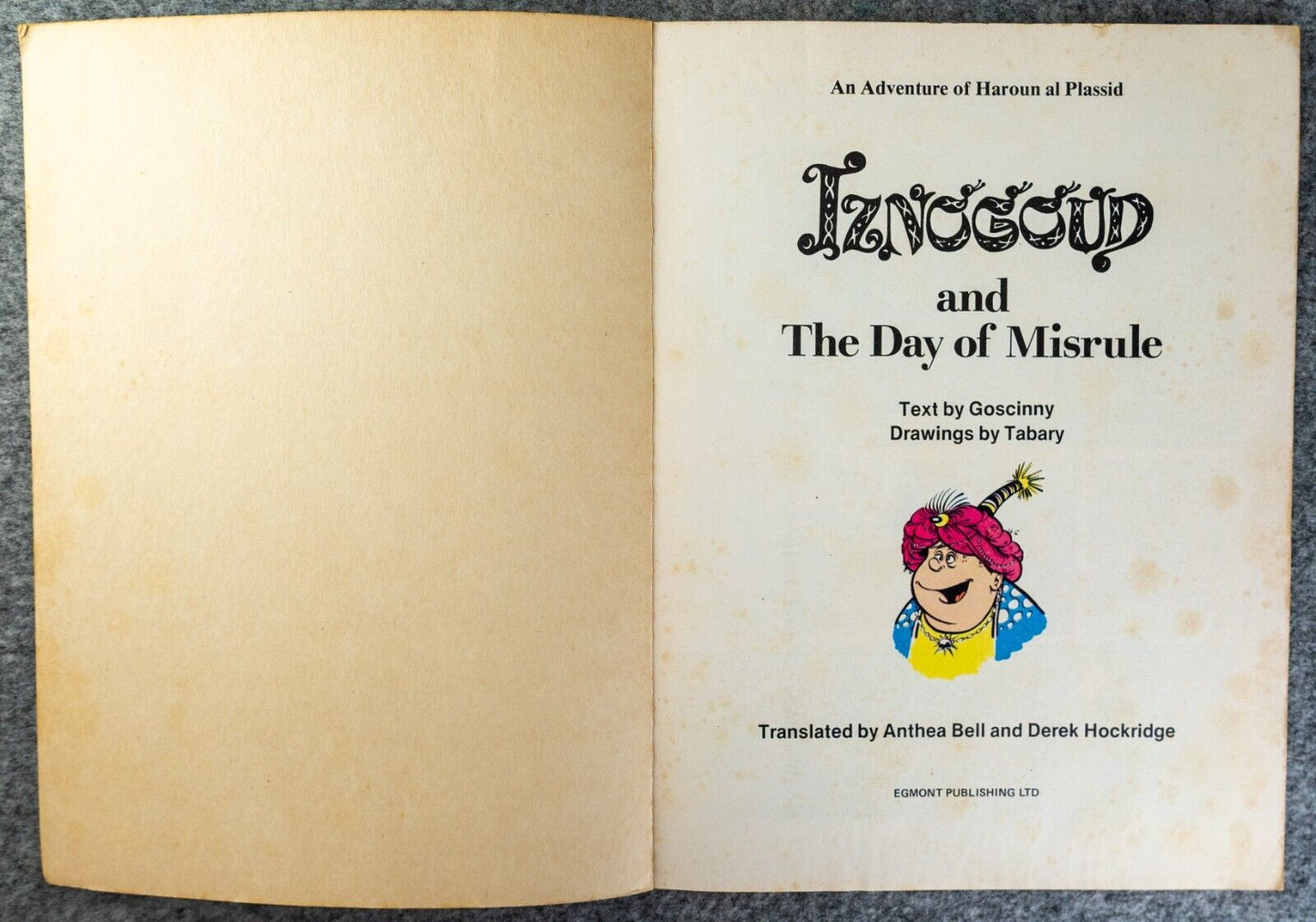Iznogoud & the Day of Misrule Vintage Comic Book - 1979 Egmont UK Paperback 1st Edition