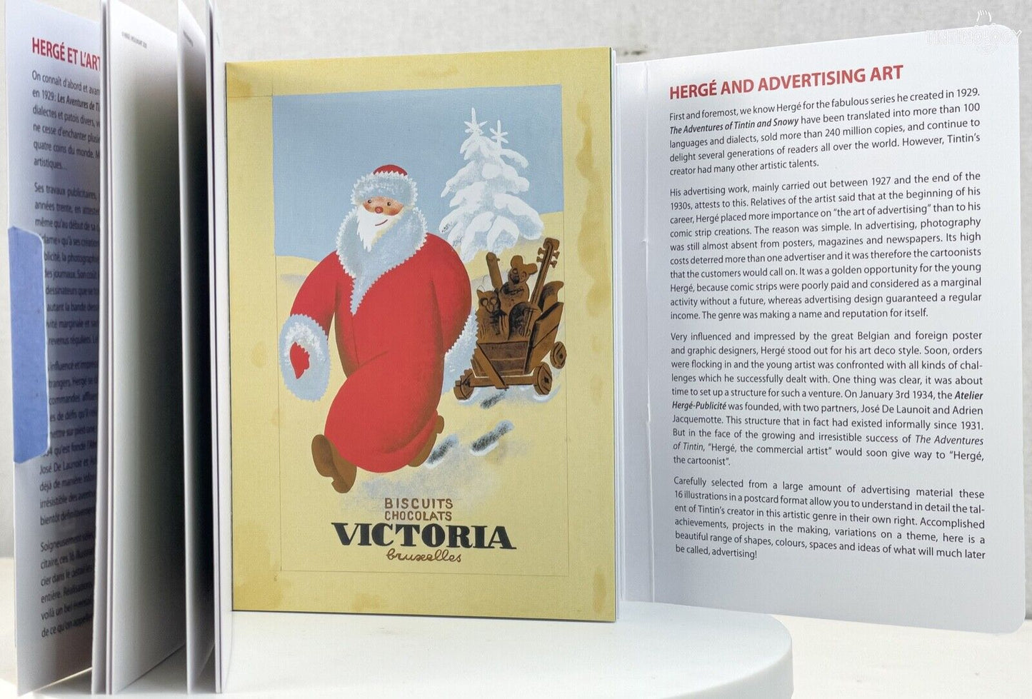 Art Of Herge Postcard Book Set x16 Cards: Herge/Moulisart Edition