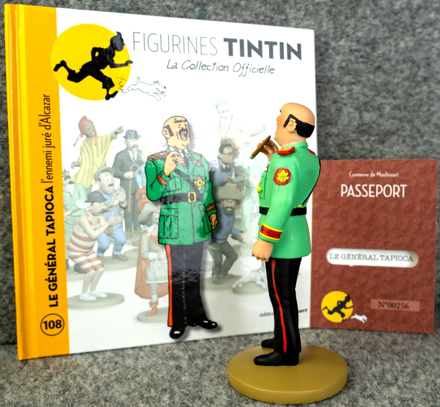 Tintin Figurines Officielle #108 General Tapioca - Picaros Herge Resin Model