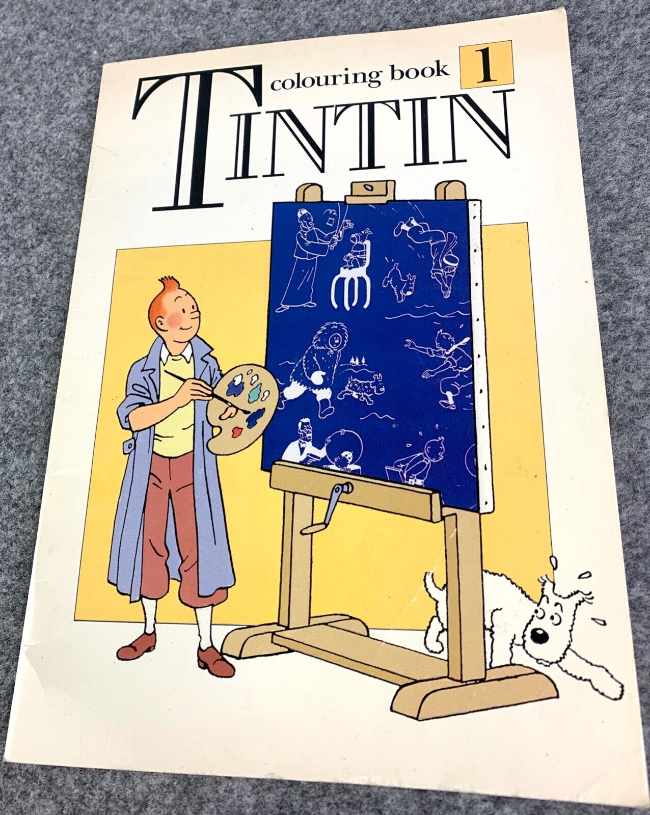 Tintin Colouring Book Volume 1 Methuen 1990 1st Edition Children's Book by Herge