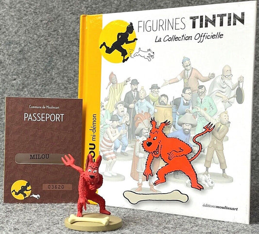 Tintin Figurines Officielle # 51 Devil Snowy: Tibet Herge ML Resin Model Figure