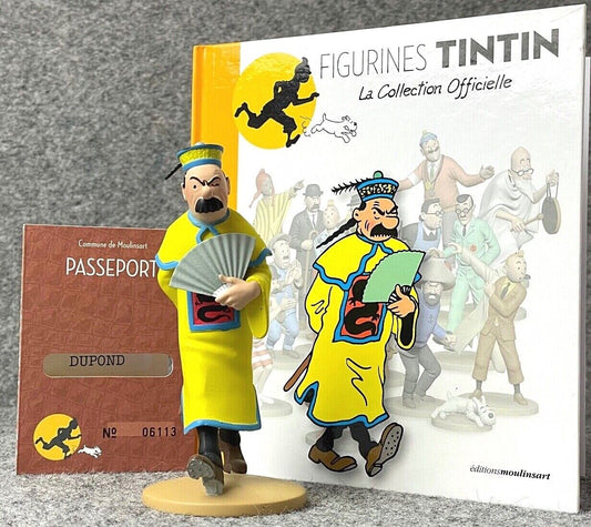 Tintin Figurines Officielle # 68 Chinese Thomson: Blue Lotus ML resin Figure