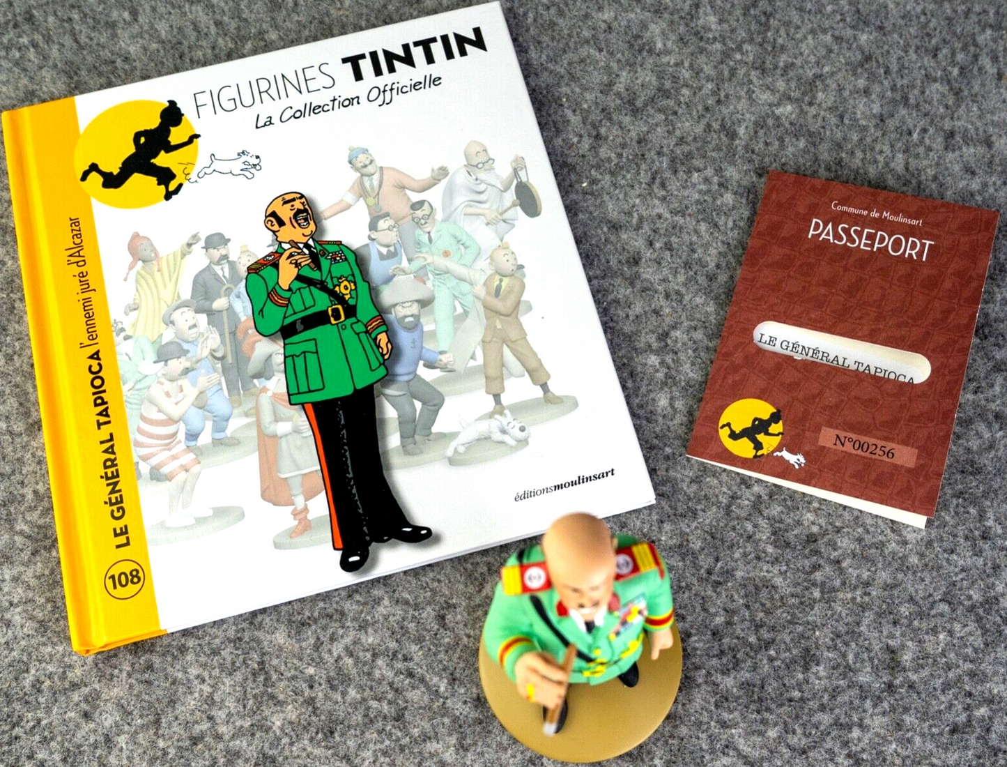 Tintin Figurines Officielle #108 General Tapioca - Picaros Herge Resin Model