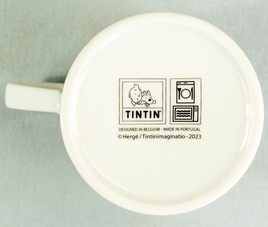 Moulinsart Tintin Calligraphy Character Mug: Tintin Turning - Red 2022