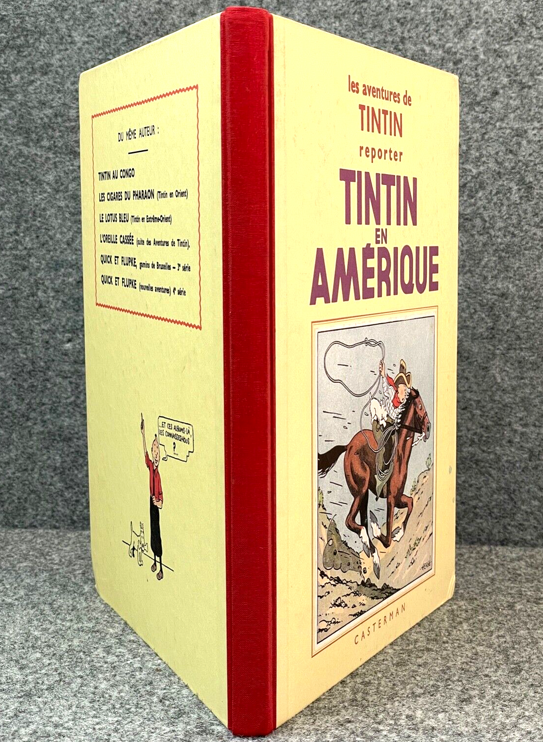 Tintin En Amerique - Rare B&W Facsimile 1st Edition Casterman - 1995 French EO Noire Blanc