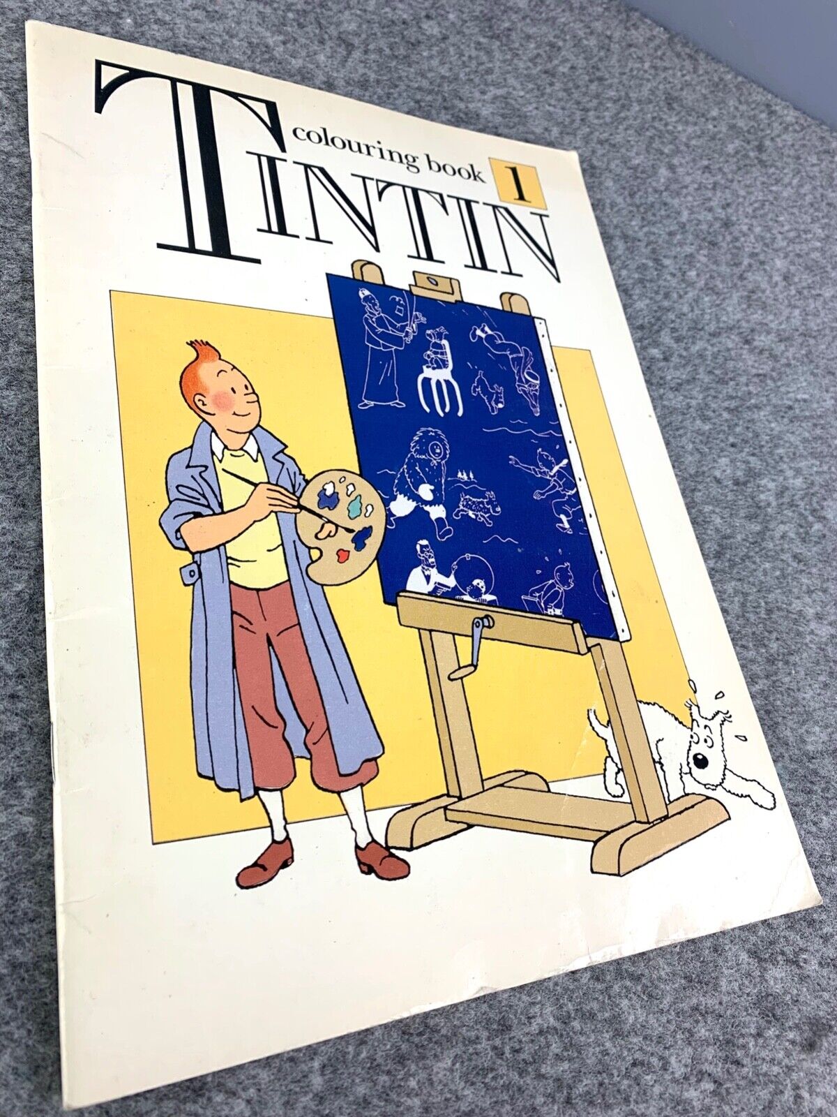 Tintin Colouring Book Volume 1 Methuen 1990 1st Edition Children's Book by Herge