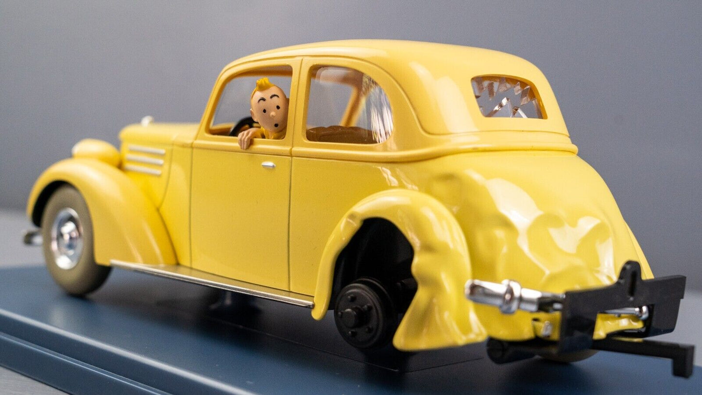 VOITURE TINTIN 1/24 #29961 Broken Car: Crab Golden Claws Hachette Model Car 61