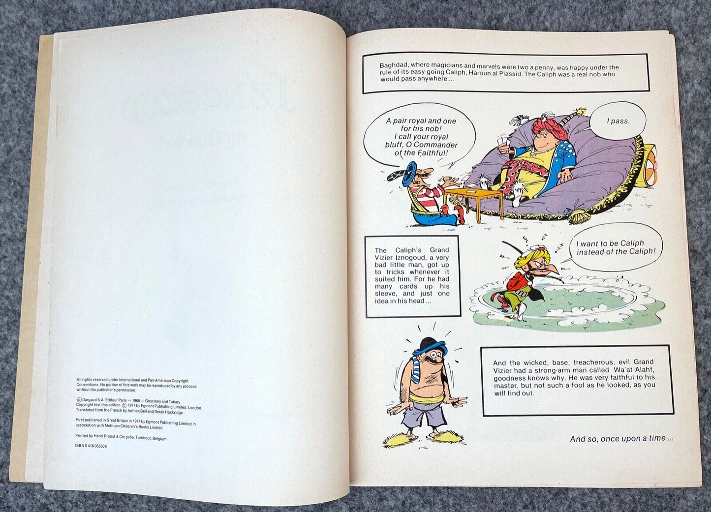 Inzogoud On Holiday!  Vintage Comic Book - 1977 Egmont/Methuen UK Paperback 1st Edition