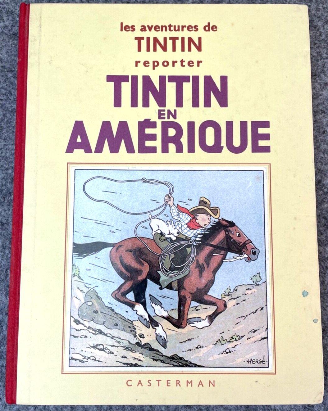 Tintin En Amerique - Rare B&W Facsimile 1st Edition Casterman - 1995 French EO Noire Blanc