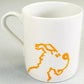 Moulinsart Tintin Calligraphy Character Mug:  Snowy yellow 2022