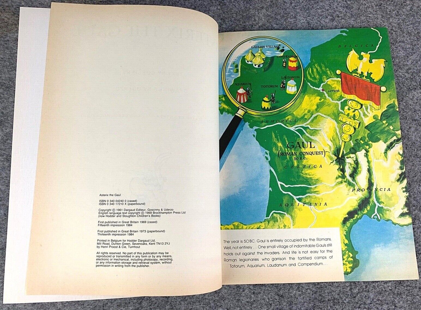 Asterix The Gaul- 1970/80s Hodder/Dargaud UK Edition Paperback Book Uderzo