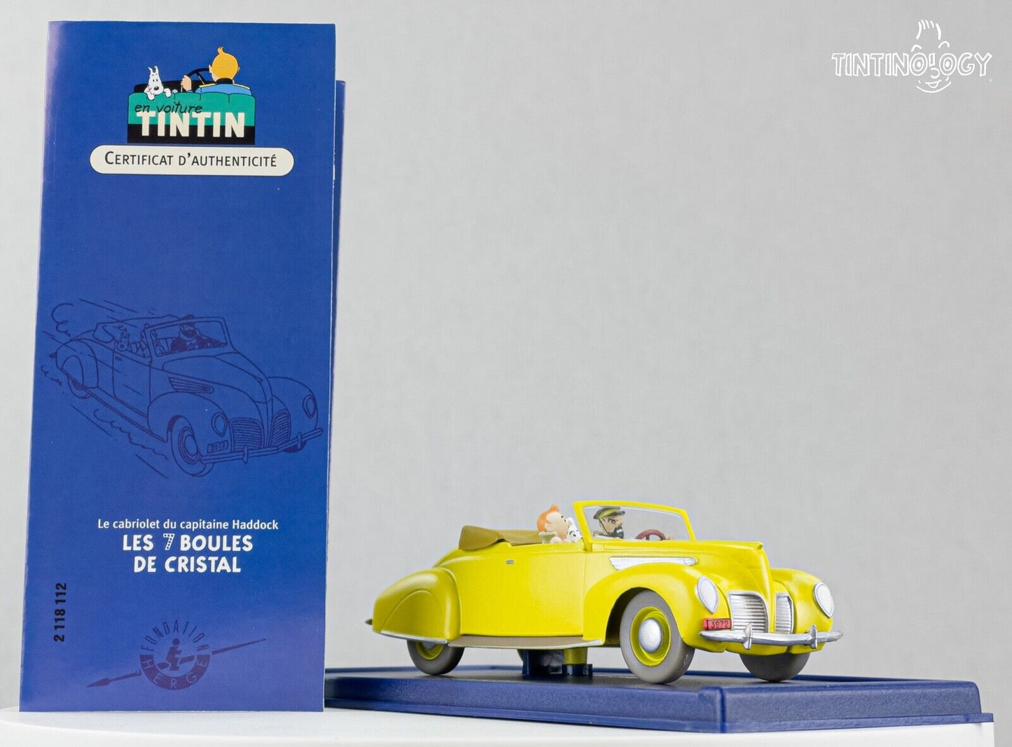 ATLAS TINTIN Car # 12 Lincoln Zephyr - 7 Crystal Balls Herge model Voiture 1/43 Scale