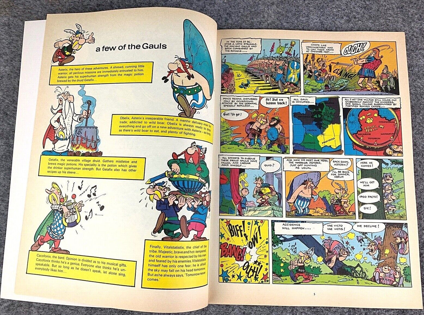 Asterix The Gaul- 1970/80s Hodder/Dargaud UK Edition Paperback Book Uderzo