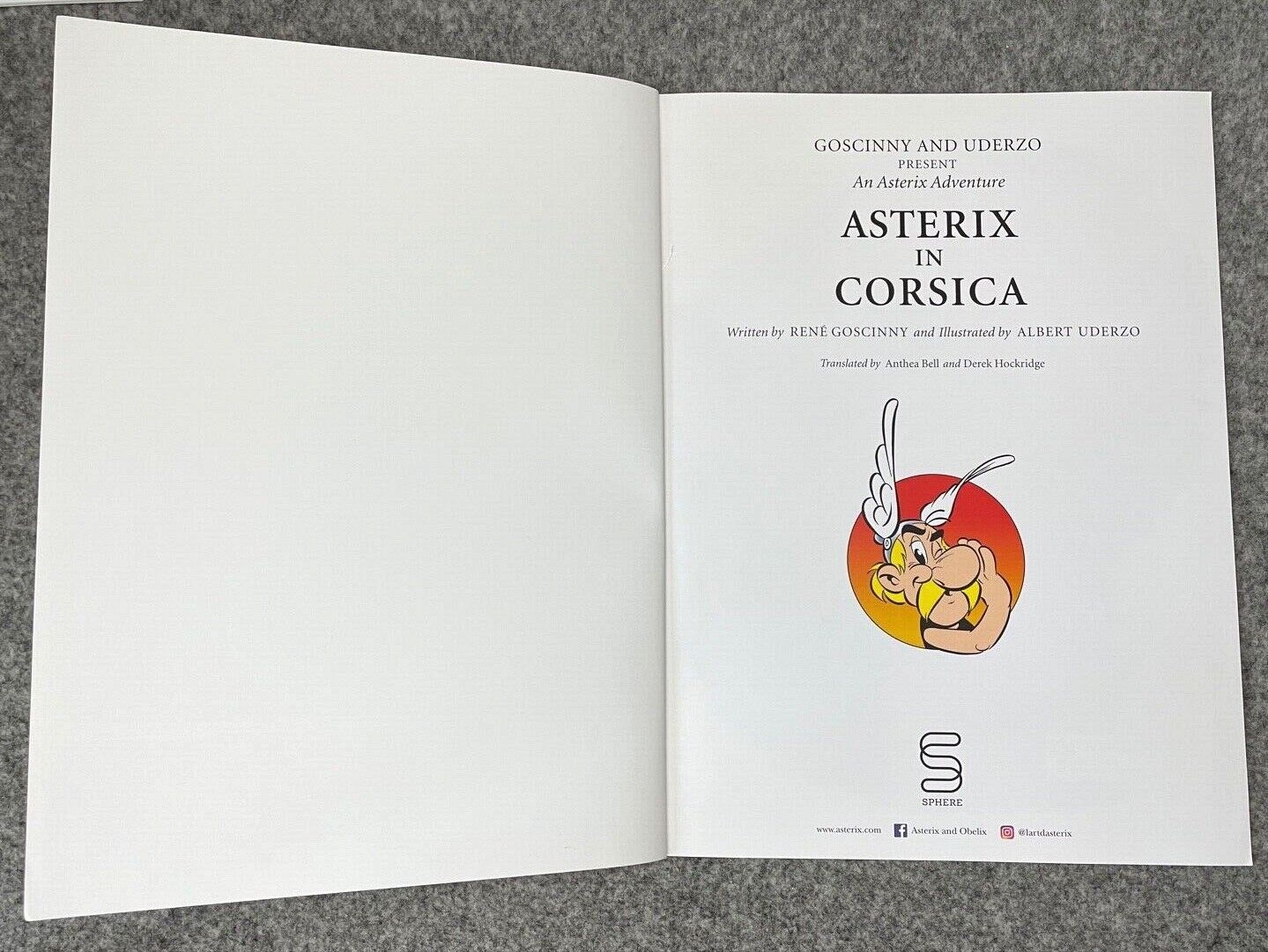 Asterix in Corsica - 2000s Orion/Sphere UK Edition Paperback Book EO Uderzo