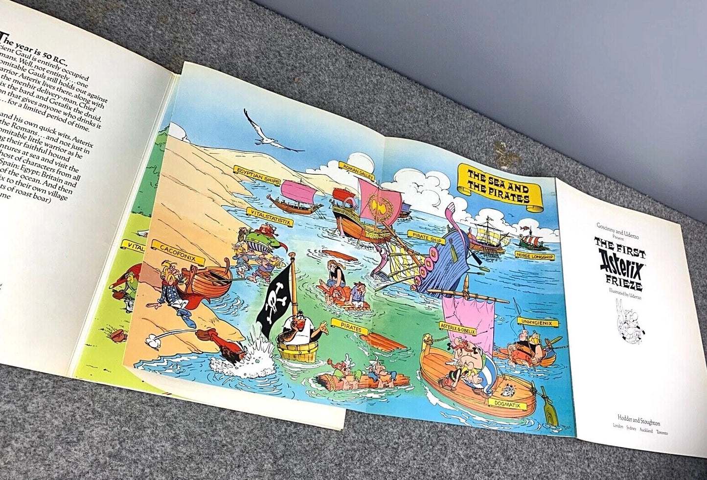 The First Asterix Frieze - Paperback Hodder & Stoughton 1985 UK 1st Edition