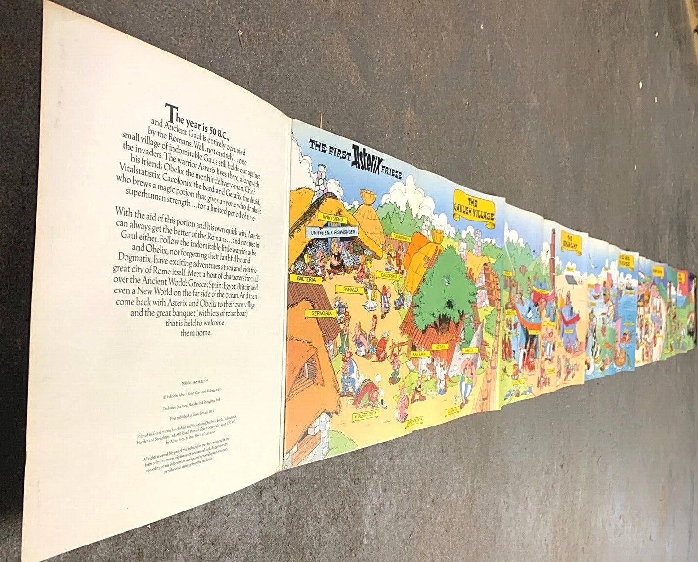 The First Asterix Frieze - Paperback Hodder & Stoughton 1985 UK 1st Edition