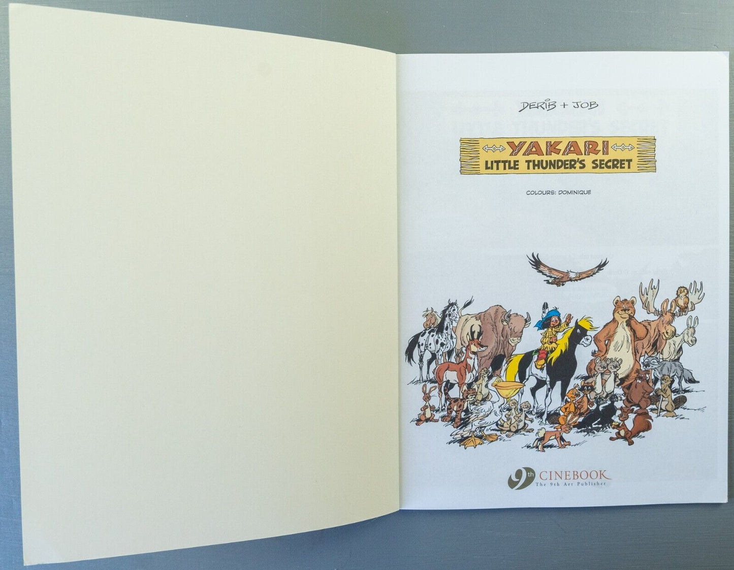 Yakari Little Thunder’s Secret Volume 12 Cinebook Paperback Comic Book Derib+job