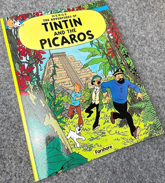 Tintin & the Picaros - Tintin Farshore 2000s UK Edition Book Paperback Herge