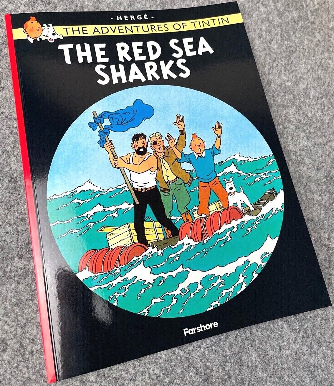 Red Sea Sharks - Tintin Farshore 2000s UK Edition Book Paperback Herge