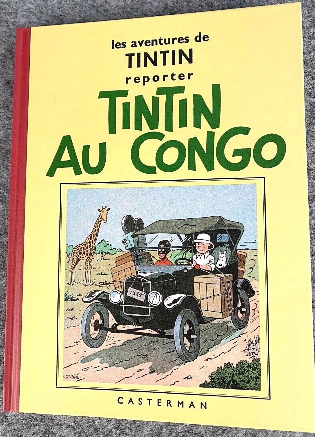 Tintin Au Congo Rare B&W MINI Facsimile French 1st Edition 1980s HB Tintin Book