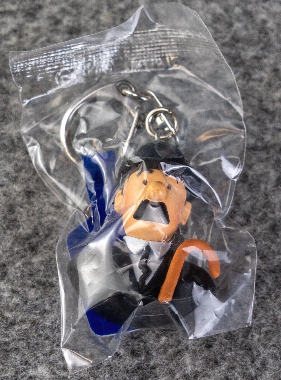 Moulinsart Toy Keyring: Thomson Bust 3.5cm Height 42317 Official Tintin Figure Key Ring