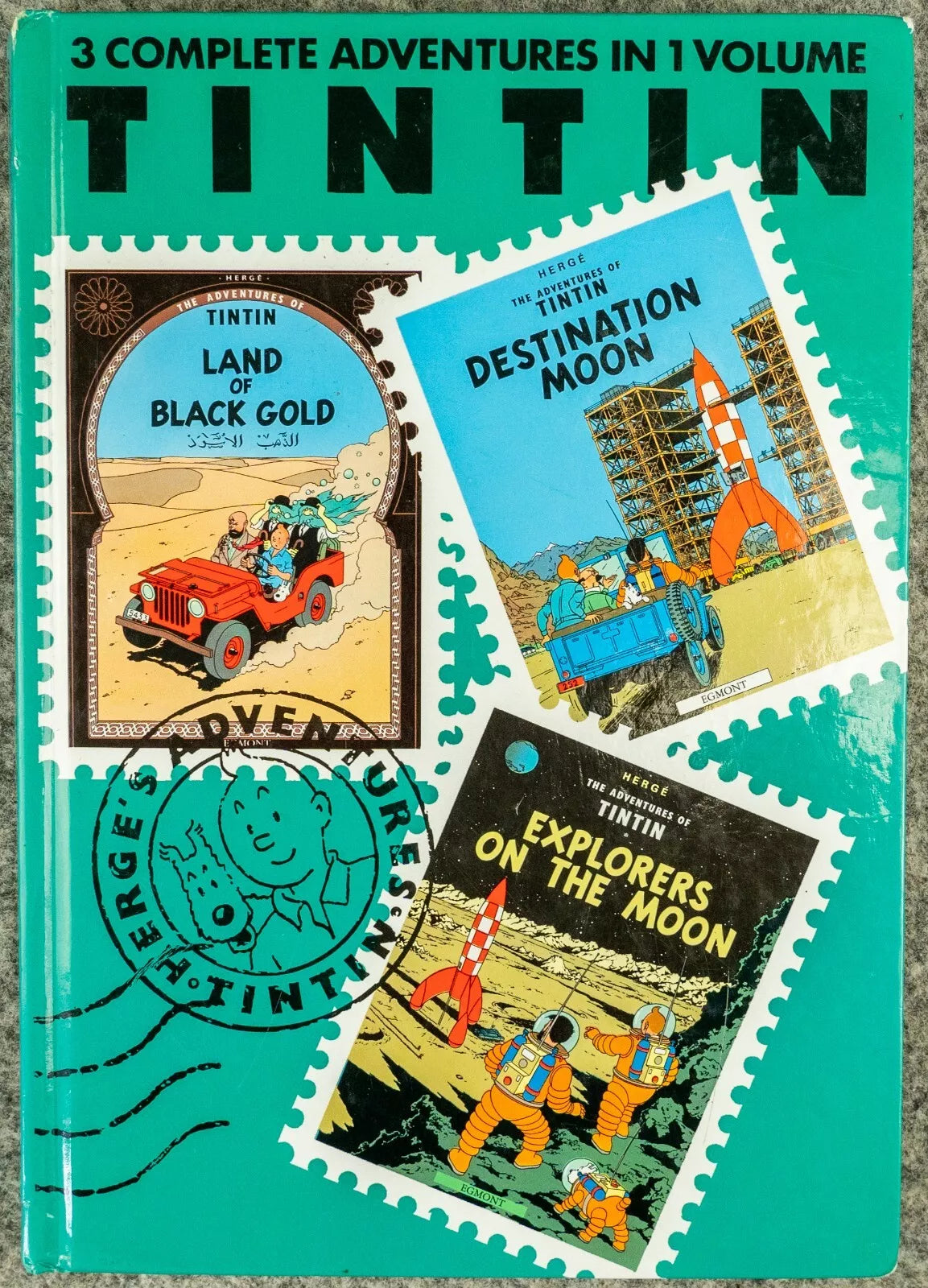 Tintin 3 in 1 Volume 5 - 1992 UK Egmont Hardback 1st Edition Comic Book