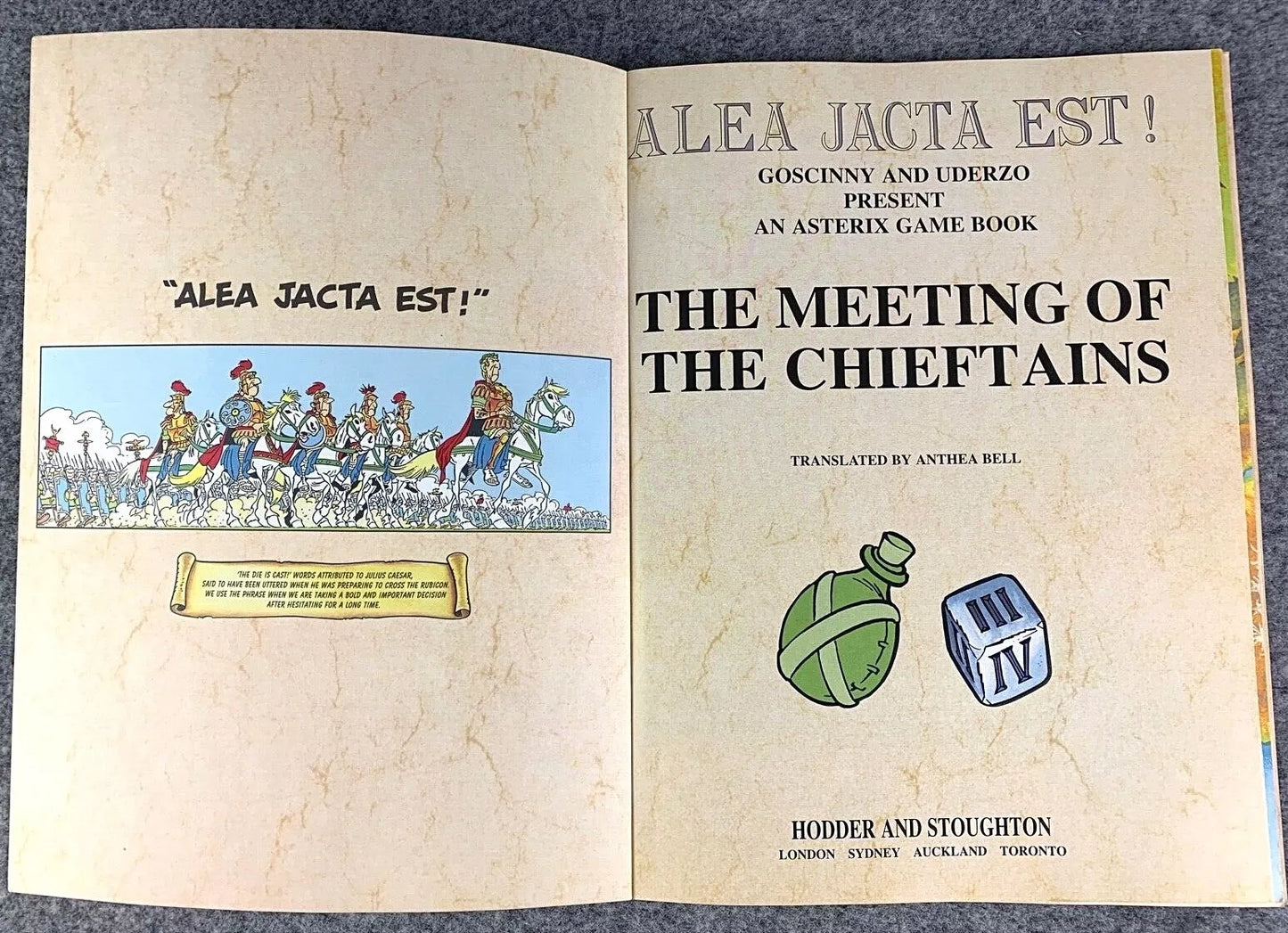 Asterix Game Book Volume 2: Meeting of the Chieftans Hodder Stoughton 1989 UK Paperback Edition