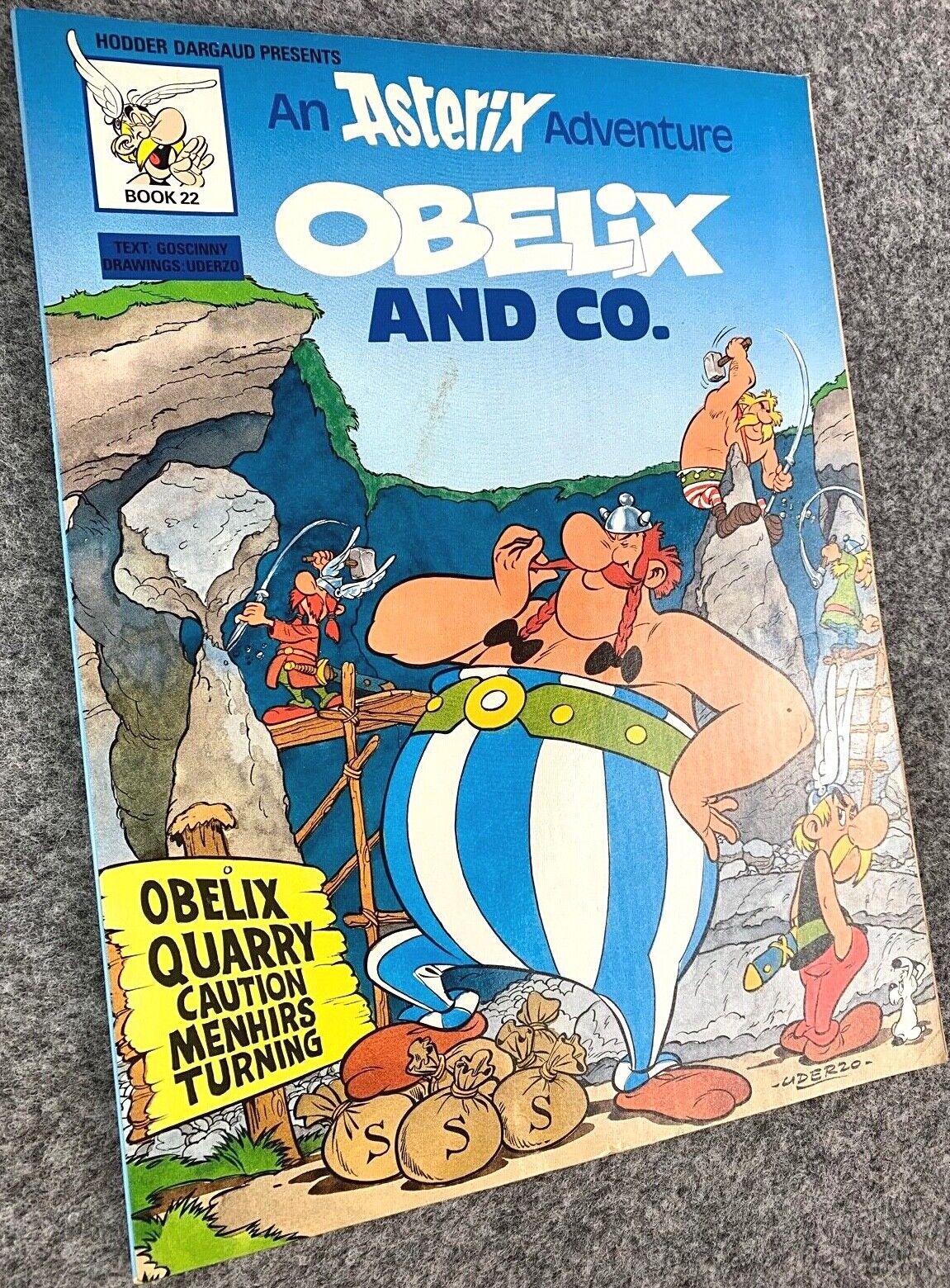 Obelix & Co - Asterix 1970/80s Hodder/Dargaud UK Edition Paperback Book Uderzo