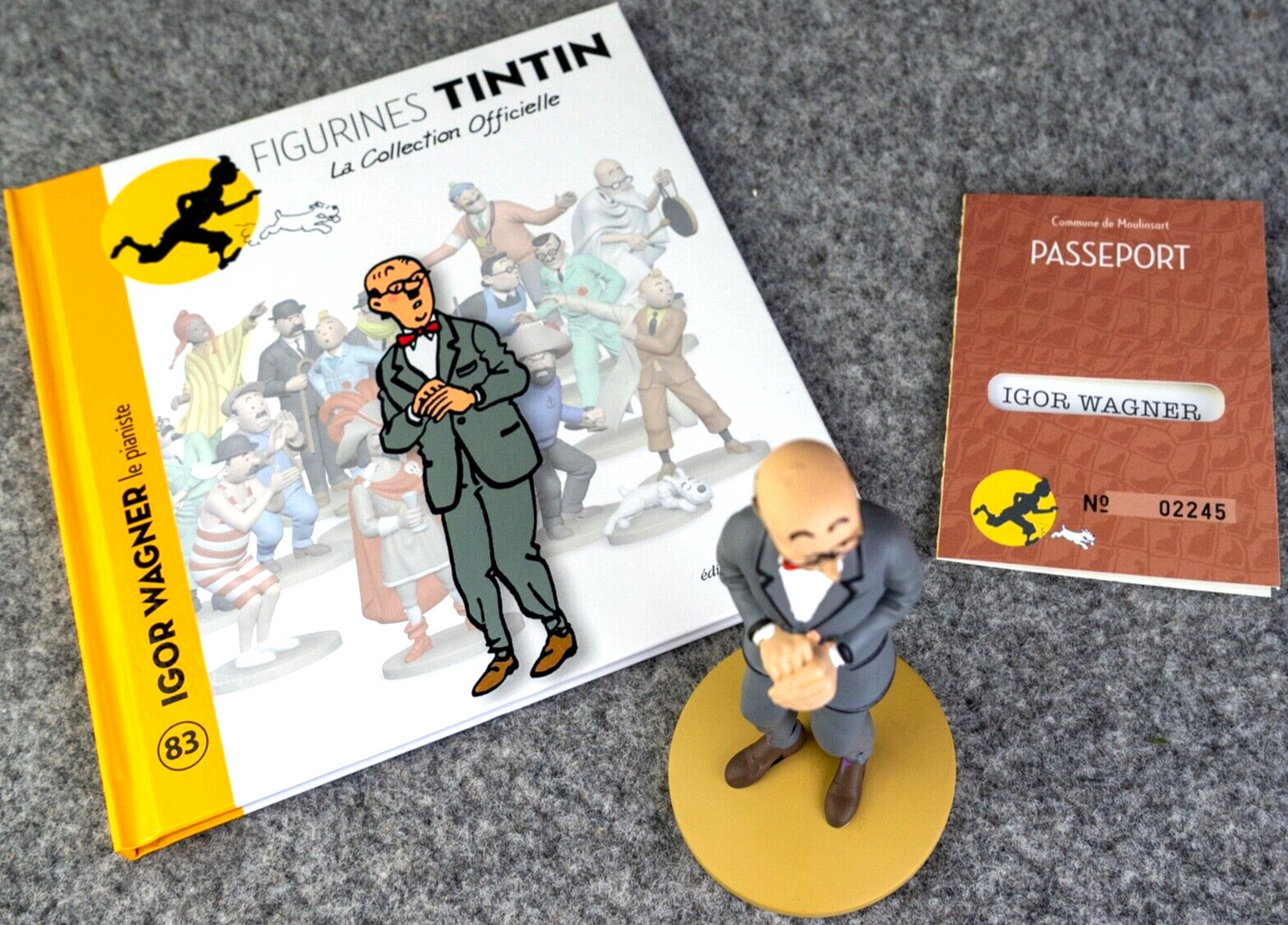 Tintin Figurine Officielle # 83 Igor Wagner: Castafiore Emerald Herge model Moulinsart Figure