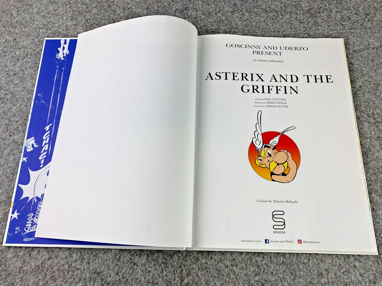 Asterix and the Griffin - 2021 Sphere 1st UK Edition Hardback Book EO Uderzo