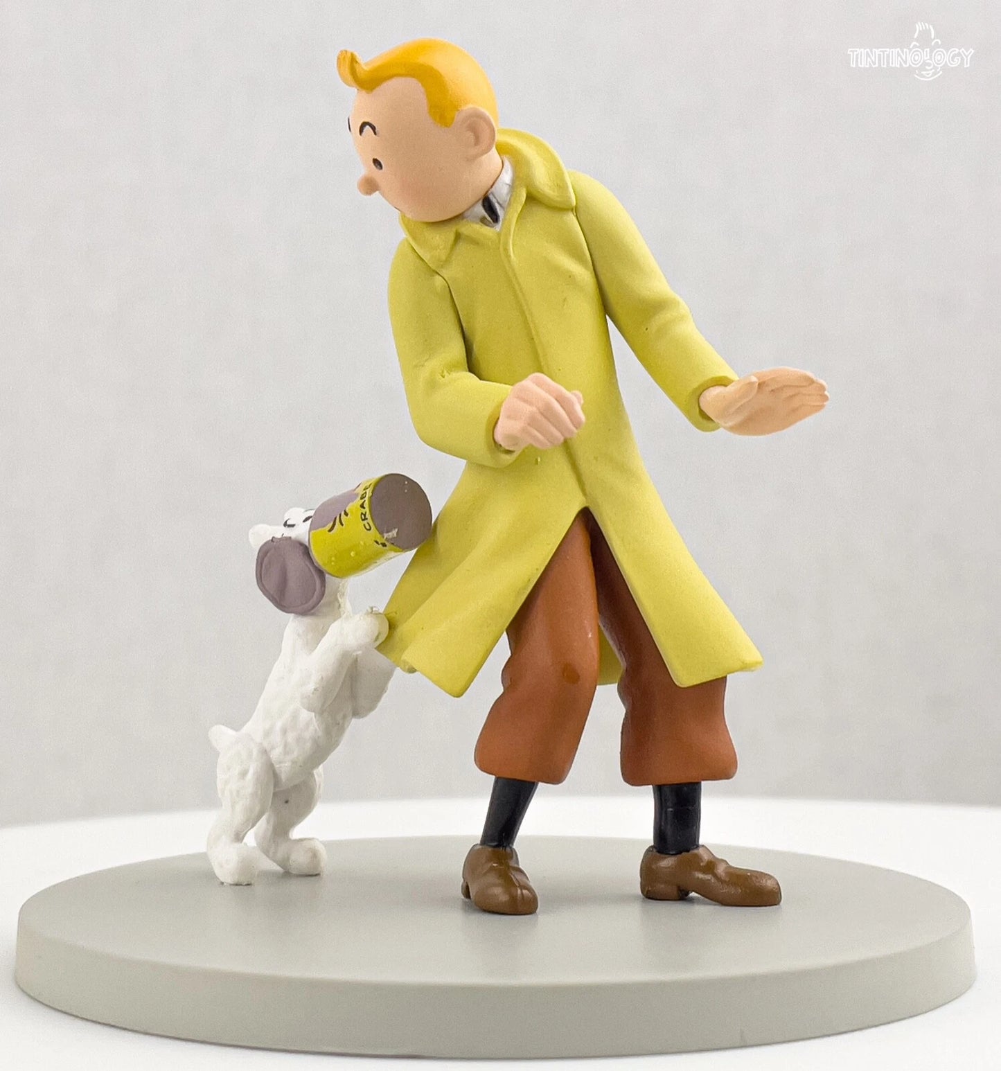 Snowy Finds Crab Tin - Tintin Coffret/Box Scene Moulinsart Figurine 9cm Model