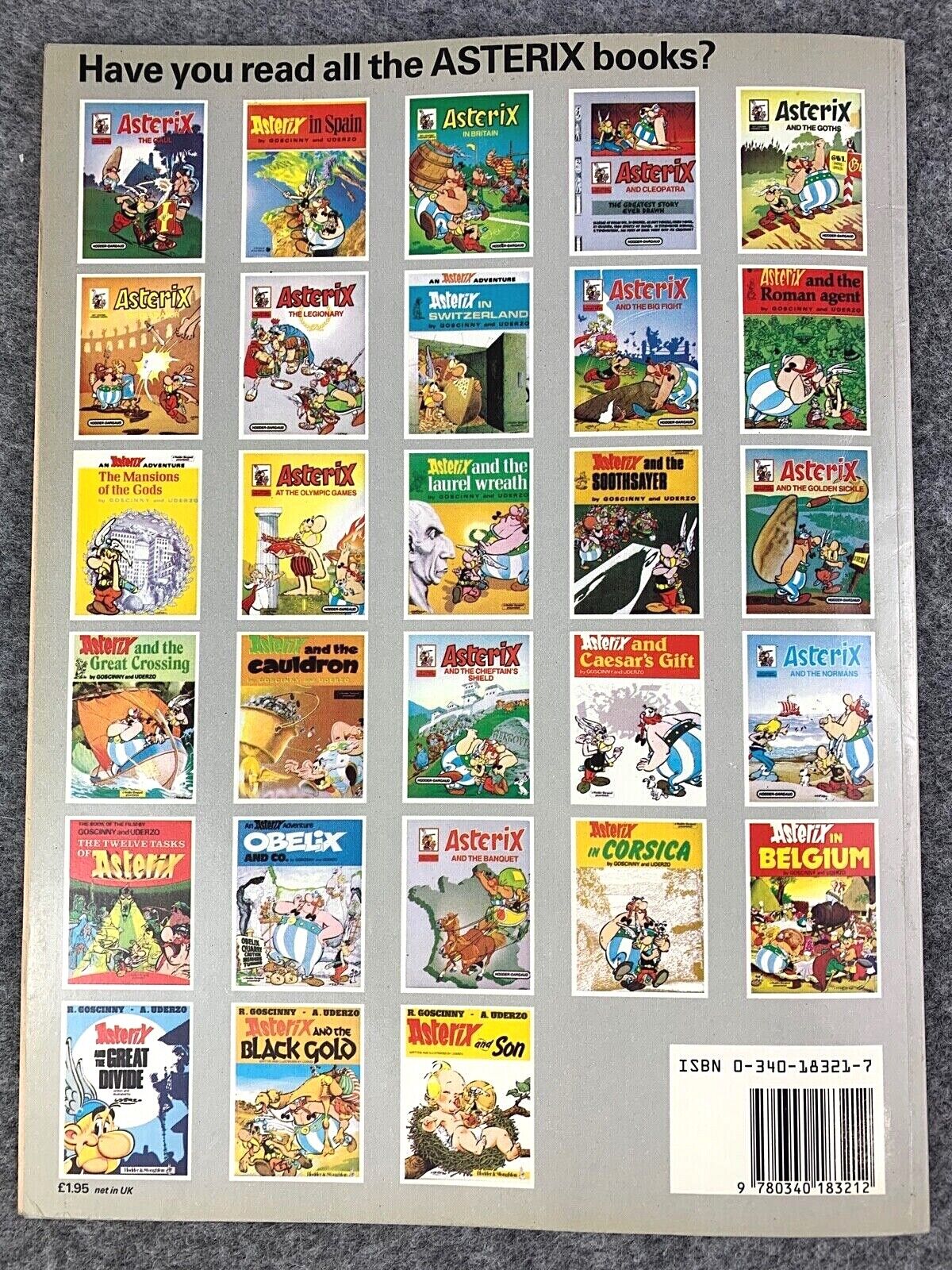Asterix the Legionary - 1970/80s Hodder/Dargaud UK Edition Paperback Book Uderzo