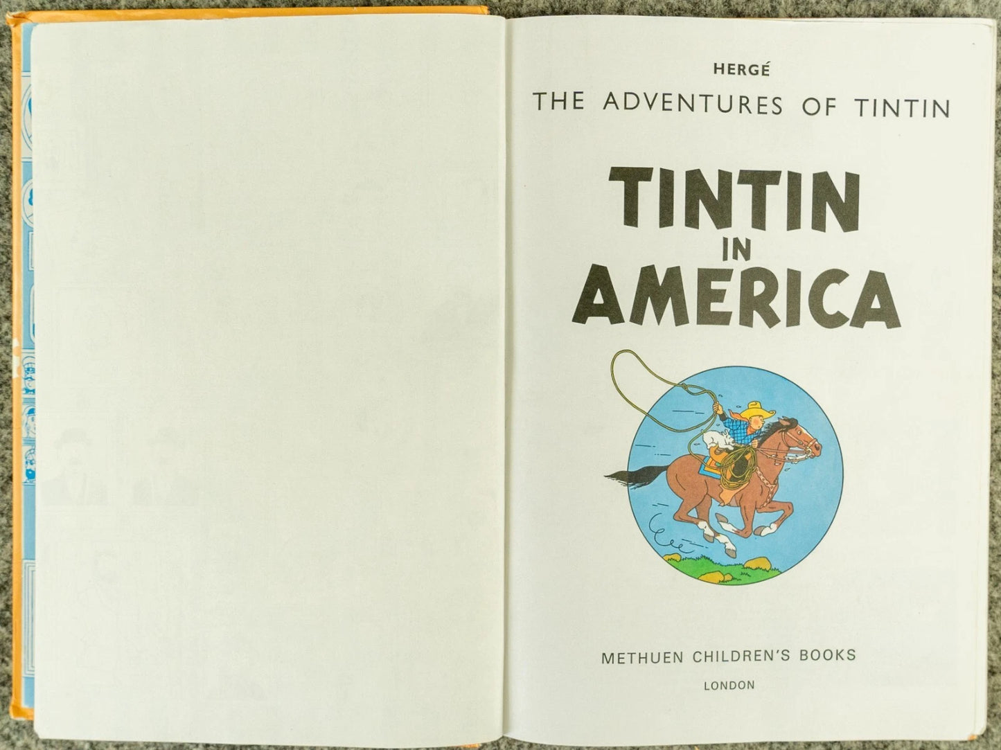 Tintin 3 in 1 Volume 1 - 1990 UK Methuen Hardback 1st Edition Comic Book